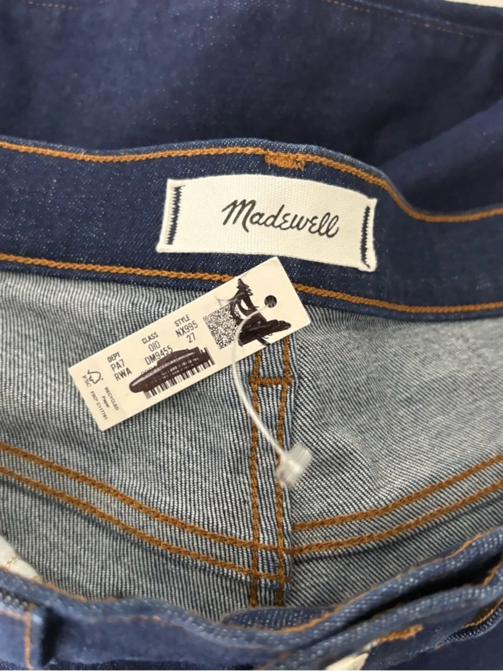 NWT Madewell The Stretch Flare Jean Rinse Wash Blue